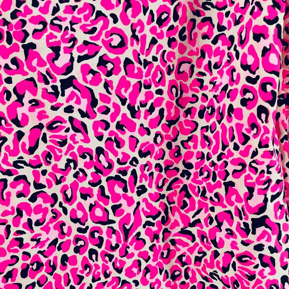 Lilly Pulitzer Sherida Pink Topaz Animal Print My Favorite Spot LS Top XS NWT - Picture 10 of 14